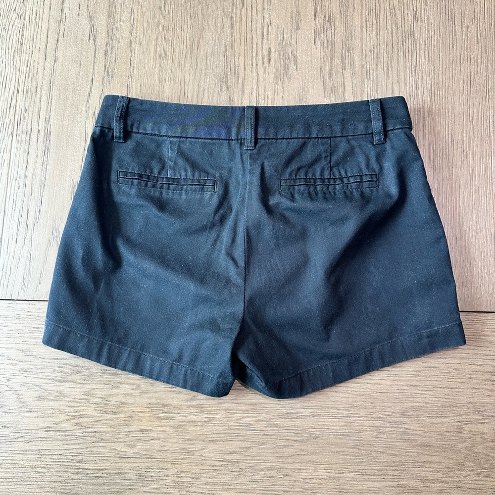 J. Crew Black Chino Shorts Size 4 - Picture 4 of 10